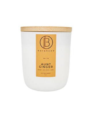 Essential oil infused. 100% sustainably sourced soy wax candle.