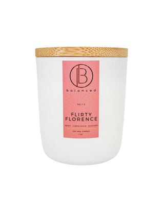 100% soy wax candle. Wood Wick candles. Elegant white glass jars with bamboo lids.